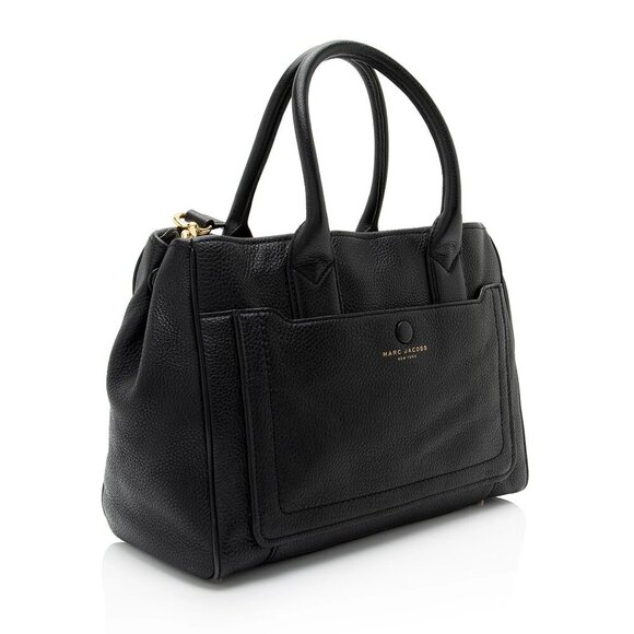 NWT Marc Jacobs Black Pebble Leather Empire City Tote Bag - Picture 5 of 10